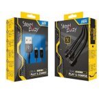 Steelplay Cable Dual Play & Charge Pour Manettes - Noir (PS4)