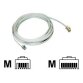 MCL Cordon plat RJ11 6P/4C - RJ45 3 metres 3 m Blanc