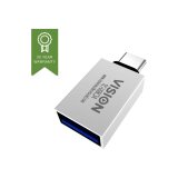 Vision TC-USBC3A changeur de genre de câble USB-A USB-C Blanc