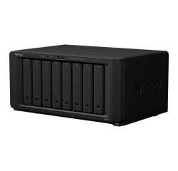 Synology DiskStation DS1821+ serveur de stockage NAS Tower Ryzen Embedded V1500B 4 Go DDR4 0 To DiskStation Manager Noir