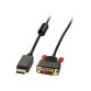 Lindy 41493 câble vidéo et adaptateur 5 m DVI-D DisplayPort Noir