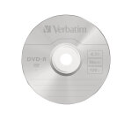 Verbatim DVD-R Matt Silver 4,7 Go 100 pièce(s)