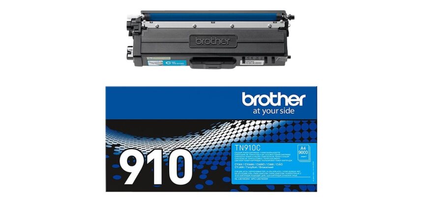 Brother Cartouche de toner TN-910C originale – Cyan