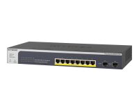 NETGEAR GS510TPP Géré L2/L3/L4 Gigabit Ethernet (10/100/1000) Connexion Ethernet, supportant l'alimentation via ce port (PoE) Noir