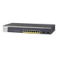 NETGEAR GS510TPP Géré L2/L3/L4 Gigabit Ethernet (10/100/1000) Connexion Ethernet, supportant l'alimentation via ce port (PoE) Noir