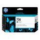 HP Cartouche d’encre 730 DesignJet gris, 130 ml