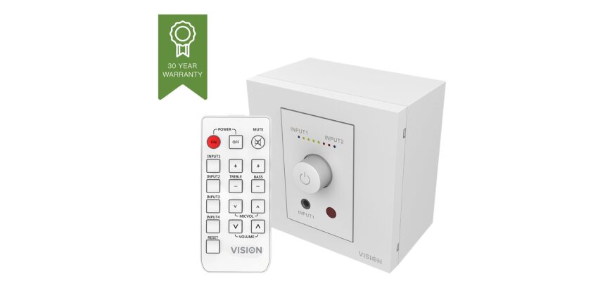 Vision TC3-AMP amplificateur audio 2.0 canaux Maison Blanc