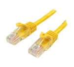 StarTech.com Câble réseau Cat5e UTP sans crochet de 3m - Cordon Ethernet RJ45 anti-accroc - M/M - Jaune
