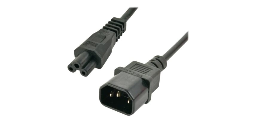 MCL C14/C5 power cord - 1m Noir Coupleur C14 Coupleur C5