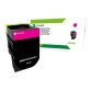 Lexmark 80C2HME Cartouche de toner 1 pièce(s) Original Magenta