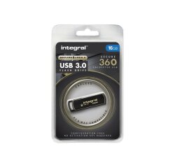 Integral INFD16GB360SEC3.0 lecteur USB flash 16 Go USB Type-A 3.2 Gen 1 (3.1 Gen 1) Noir, Or