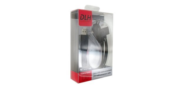DLH DY-TU1975B câble de téléphone portable Noir USB A