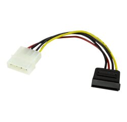 StarTech.com Câble Adaptateur d'Alimentation Molex vers SATA - LP4 Mâle vers SATA Power Femelle - 15 cm