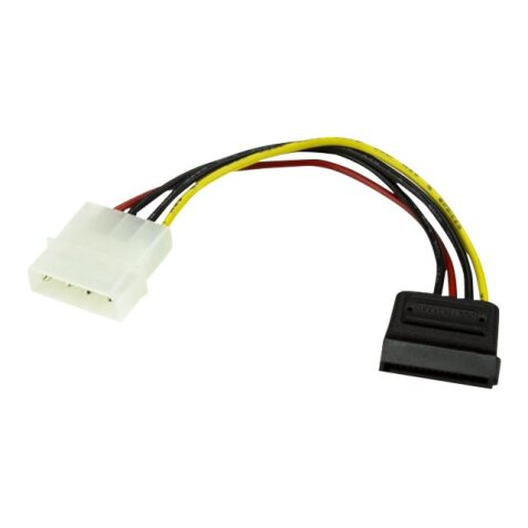 StarTech.com Câble Adaptateur d'Alimentation Molex vers SATA - LP4 Mâle vers SATA Power Femelle - 15 cm