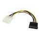 StarTech.com Câble Adaptateur d'Alimentation Molex vers SATA - LP4 Mâle vers SATA Power Femelle - 15 cm