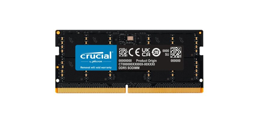 Crucial CT32G48C40S5 module de mémoire 32 Go 1 x 32 Go DDR5 262-pin SO-DIMM