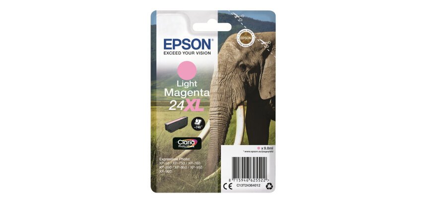 Epson Elephant Cartouche "Eléphant" - Encre Claria Photo HD Mc (XL)