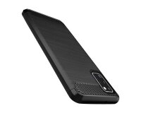 DLH COQUE SILICONE NOIRE POUR SAMSUNG GALAXY A41 (SM-A415)