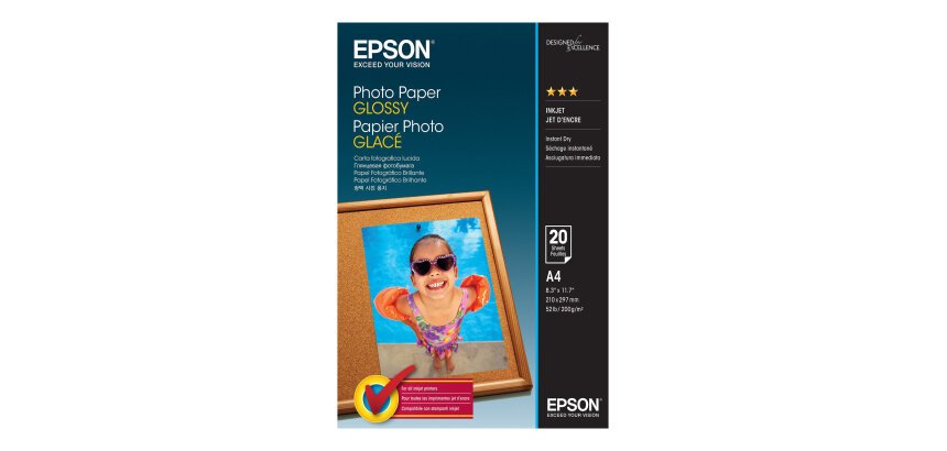 Epson Photo Paper Glossy - A4 - 20 Feuilles