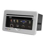 StarTech.com Boîtier de connexion pour table de réunion - HDMI / VGA / Mini DP vers sortie HDMI avec port USB à charge rapide