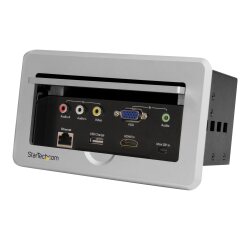 StarTech.com Boîtier de connexion pour table de réunion - HDMI / VGA / Mini DP vers sortie HDMI avec port USB à charge rapide