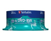 Verbatim DVD-RW Matt Silver 4,7 Go 25 pièce(s)