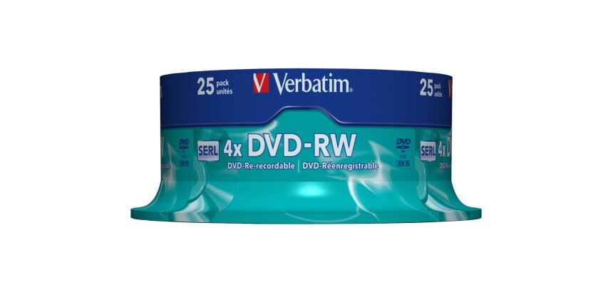 Verbatim DVD-RW Matt Silver 4,7 Go 25 pièce(s)