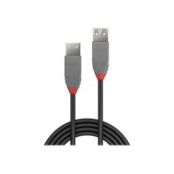 Lindy 36701 câble USB USB 2.0 0,5 m USB A Noir, Gris