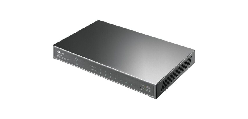 TP-Link Omada TL-SG2008P Géré L2/L2+ Gigabit Ethernet (10/100/1000) Connexion Ethernet, supportant l'alimentation via ce port (PoE) Noir