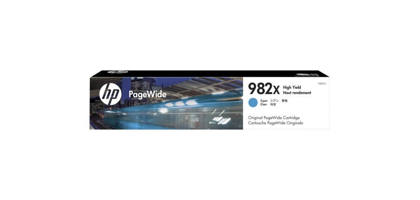 HP Cartouche d’encre cyan PageWide 982X grande capacité authentique