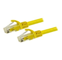 StarTech.com Cordon de raccordement UTP CAT6 (7,5 m) sans crochet - Câble patch RJ45 - Jaune