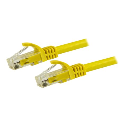 StarTech.com Cordon de raccordement UTP CAT6 (7,5 m) sans crochet - Câble patch RJ45 - Jaune