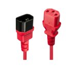 Lindy Rallonge secteur C14 vers C13, rouge, 2m