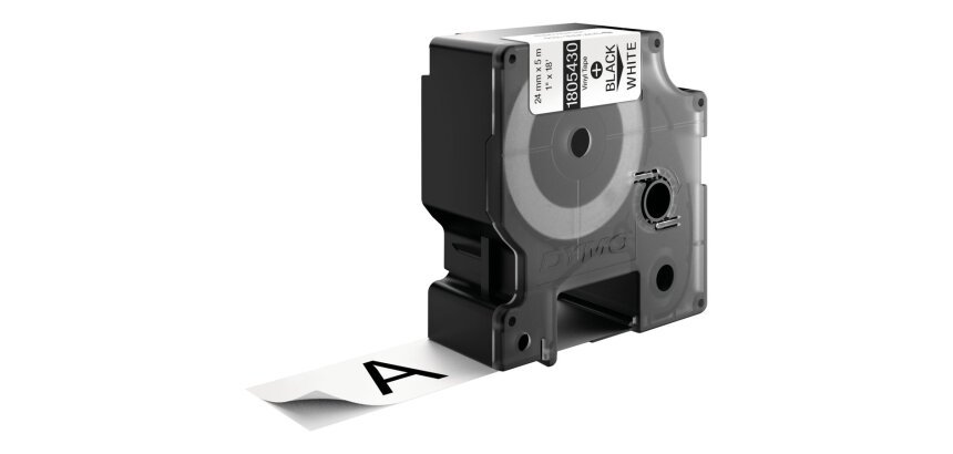 DYMO RHINO Etiquette en vinyle industrielle noir/blanc