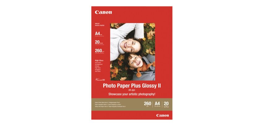 Canon Papier Photo Glacé Extra II PP-201 5 × 5 po (13 × 13 cm) - 20 feuilles