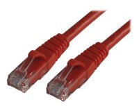 MCL RJ45 CAT6 A U/UTP 5m câble de réseau Rouge Cat6a U/UTP (UTP)