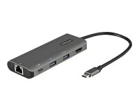 StarTech.com Adaptateur Multiport USB-C - Mini Dock USB Type-C 10Gbps avec 4K 30Hz HDMI - 100W Power Delivery Passthrough - Hub USB 3 Ports, GbE - Muti-dock USB 3.1/3.2 Gen 2 - Câble 25cm