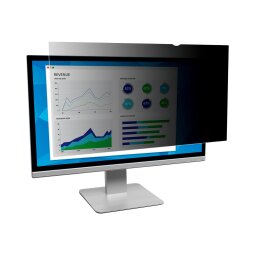 3M Filtre de confidentialité pour moniteur 24 po, 16:9, PF240W9B