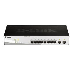 D-Link DGS-1210-10 Géré L2 Gigabit Ethernet (10/100/1000) 1U Noir, Gris