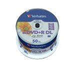 Verbatim 97693 DVD vierge 8,5 Go DVD+R DL 50 pièce(s)