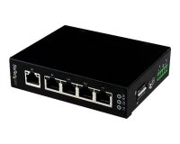 StarTech.com Switch Gigabit Ethernet industriel non géré à 5 ports - Commutateur GbE à montage mural / sur rail DIN