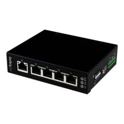 StarTech.com Switch Gigabit Ethernet industriel non géré à 5 ports - Commutateur GbE à montage mural / sur rail DIN