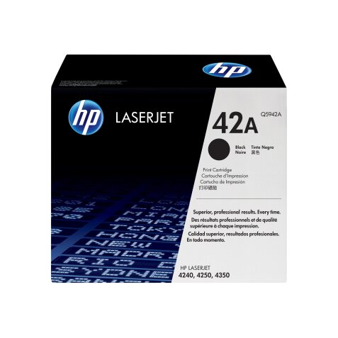 HP 42A toner LaserJet noir authentique