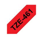 Brother TZE-461 ruban d'étiquette Noir sur rouge