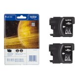 Brother LC1100BKBP2 - pack de 2 - noir - original - cartouche d'encre