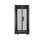 APC Baie EasyRack 600mm/24U/1000mm avec toit, panneau latéral, roulettes, noir