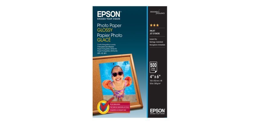 Epson Photo Paper Glossy - 10x15cm - 500 Feuilles