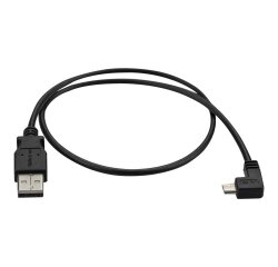 StarTech.com Câble USB vers Micro USB coudé à angle droit de 50 cm - 0,25 mm² - M/M - Noir