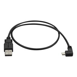 StarTech.com Câble USB vers Micro USB coudé à angle droit de 50 cm - 0,25 mm² - M/M - Noir