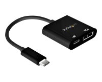 StarTech.com Adaptateur USB-C vers DisplayPort avec Power Delivery - Convertisseur Vidéo 8K 60Hz /4K 120Hz USB Type C vers DP 1.4 avec Chargement 60W PD Pass-Through - HBR3 - Compatible Thunderbolt 3
